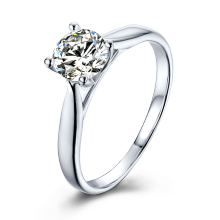 Ready to Ship Hot Sale 925 Sterling Silver Moissanite Ring